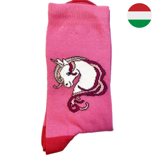 Unikornisfejes gyerekzokni