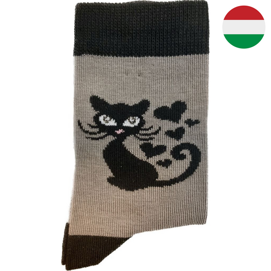 Szíves cica gyerekzokni