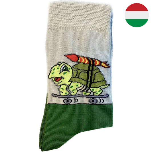 Teknősmintás gyerekzokni